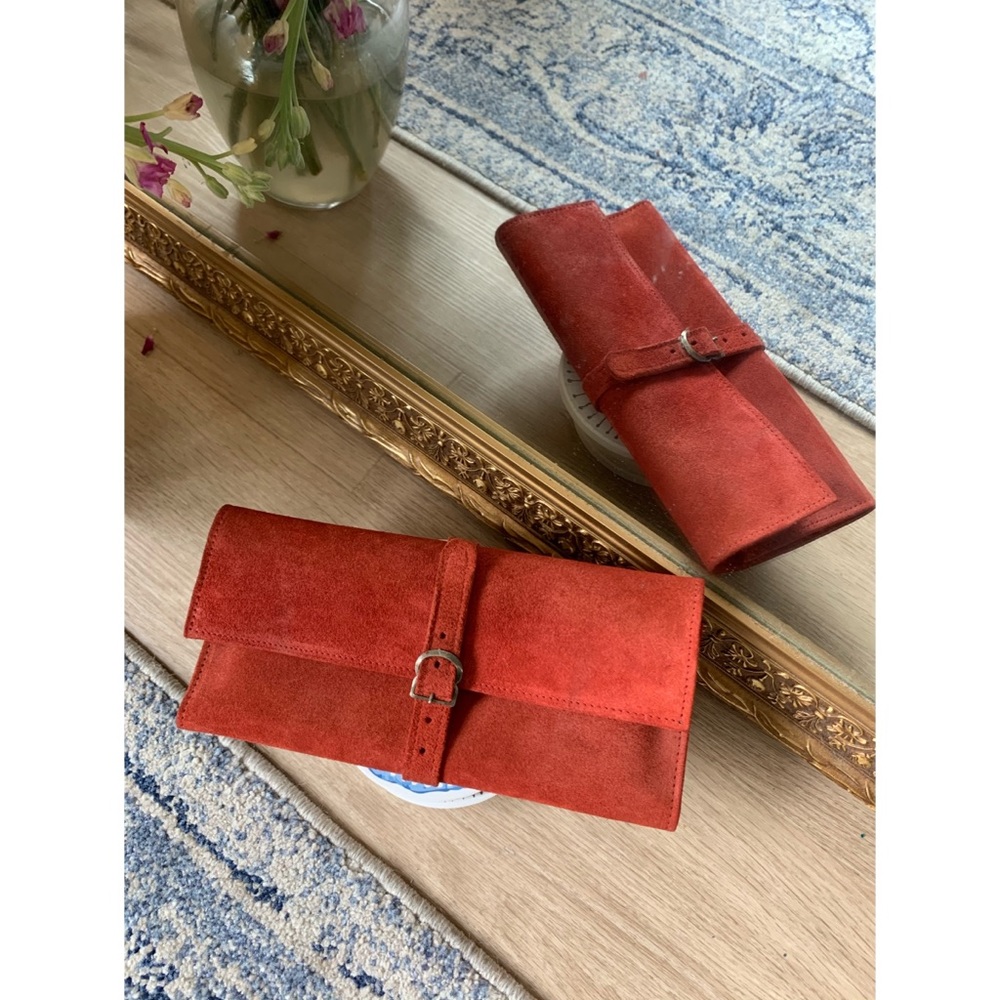 1960’s Genuine Suede Jewelry Organizer